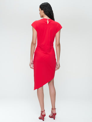 Luxor studio dress technical jersey | Red