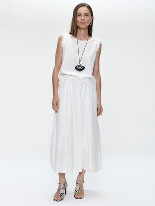 Masako viscose mix top | White