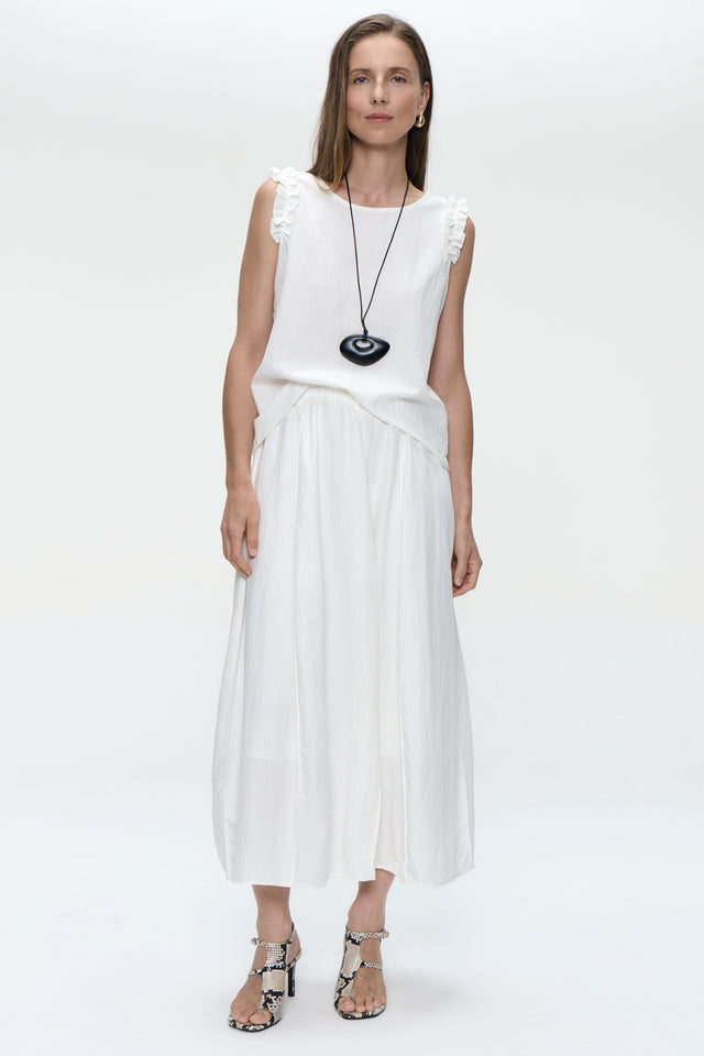 Masako viscose mix top | White