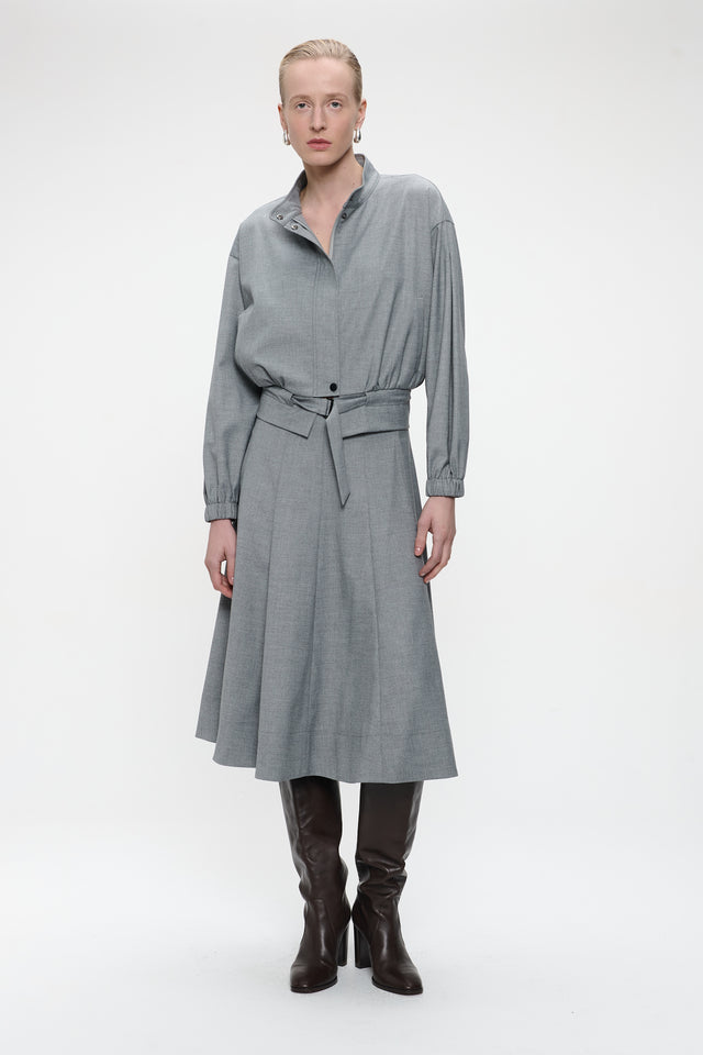Ian viscose jacket | Light grey