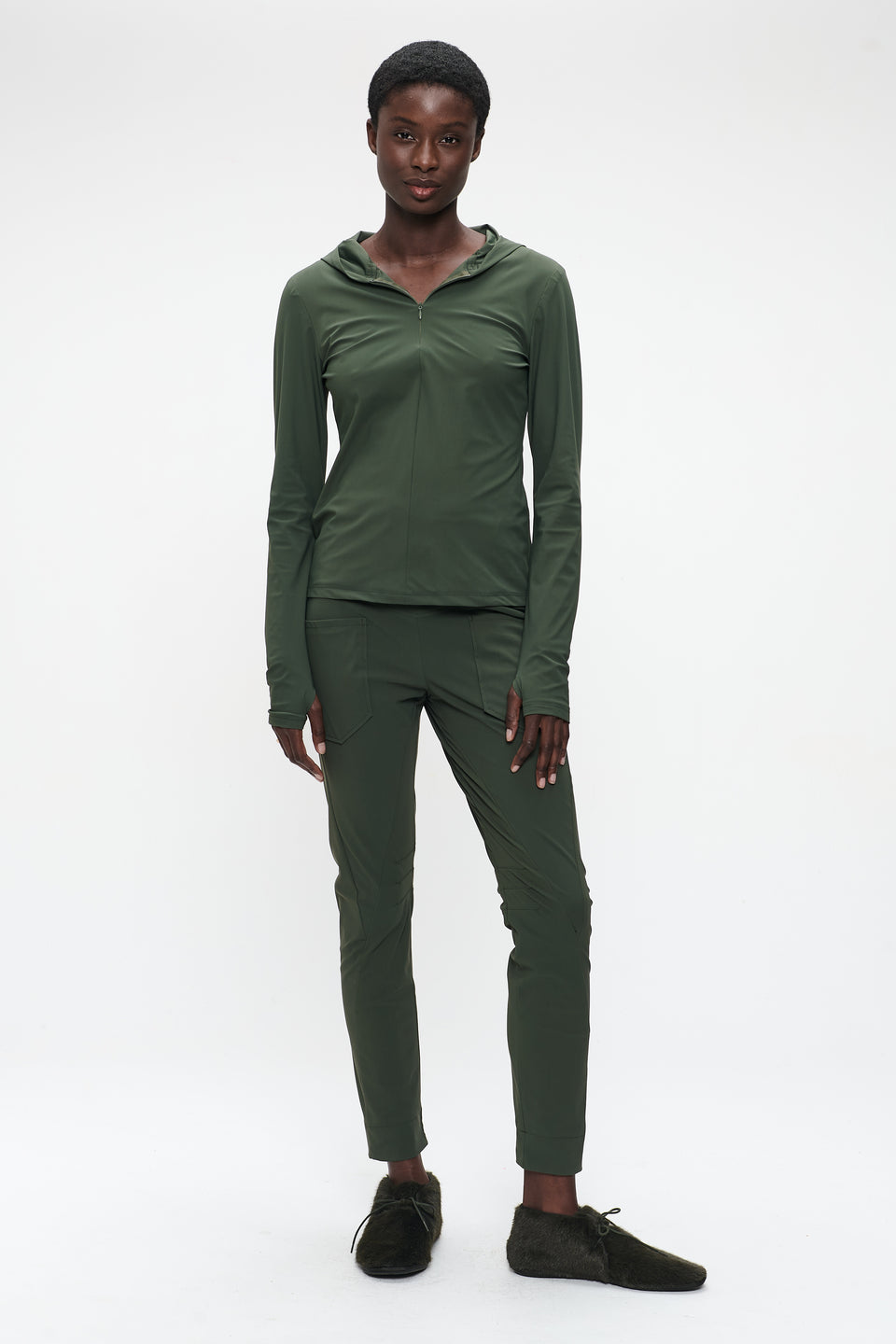 Melissa top technical jersey | Army