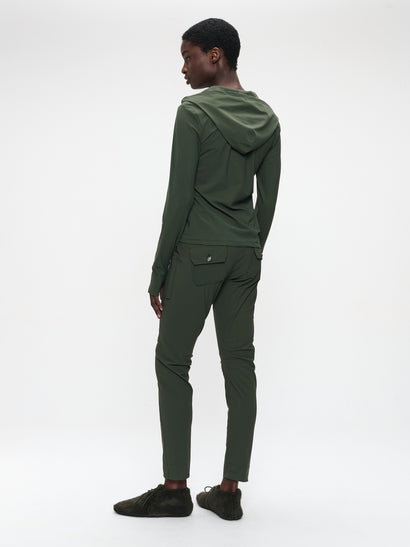 Doris pants brush tech jersey | Army