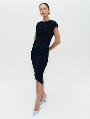 Luxor studio dress technical jersey | Blue