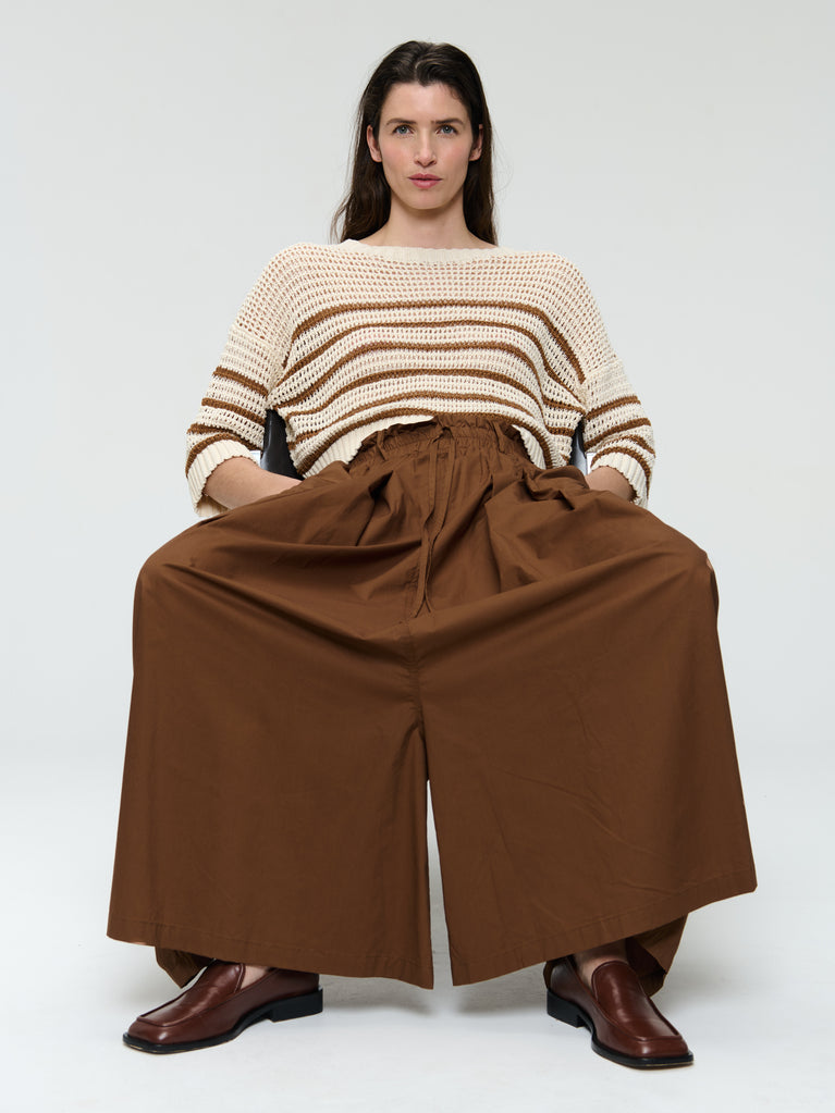 Rapa cotton pants | Brown