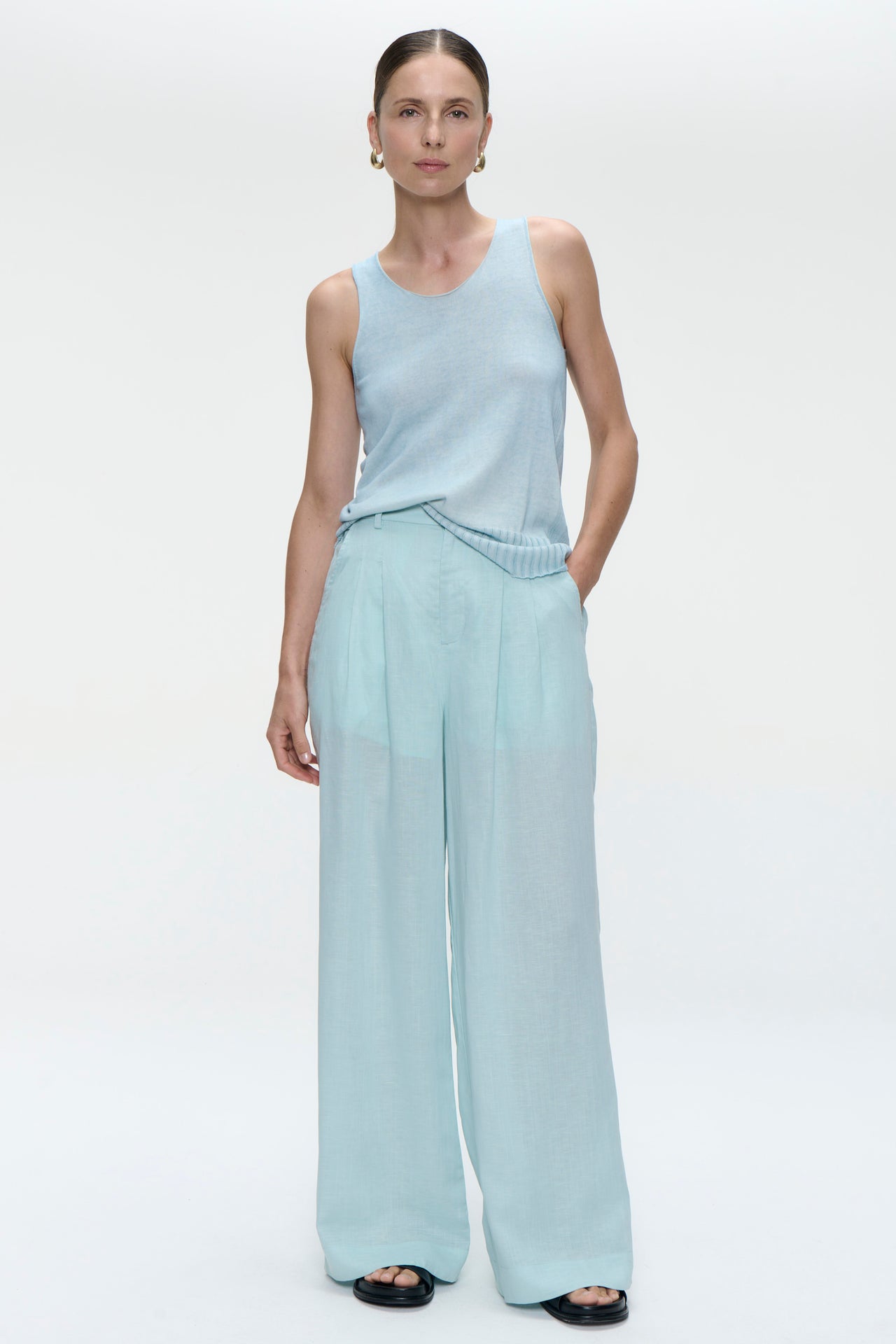 Hamako tencel pants | Aloe