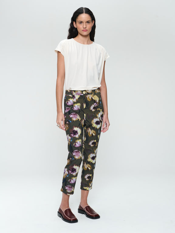 Zella pants print technical jersey | Multi Green