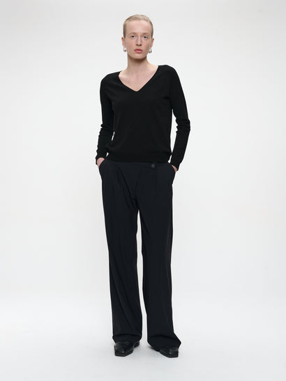 Pullover seamless viscose NB186 | Black