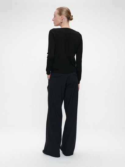 Pullover seamless viscose NB186 | Black