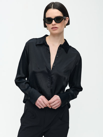Blouse Sofi en viscose | Noir