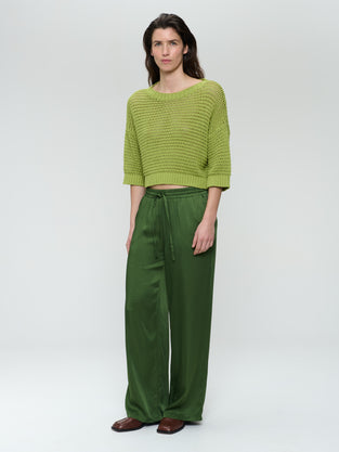 Cotton fibers pullover 25019 | Green