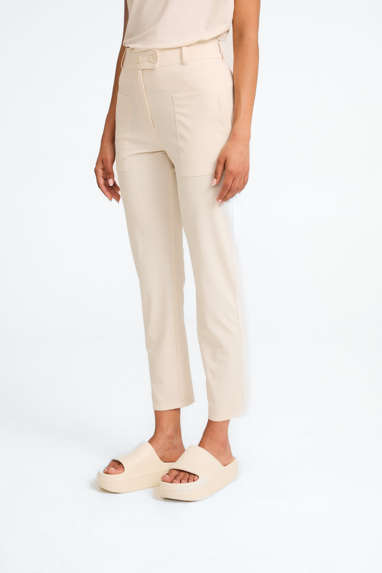 Ber strech technical jersey pants | Light Sand