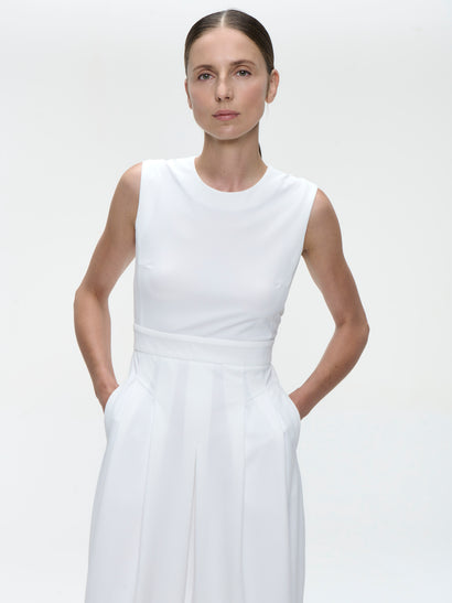 Abito Jackie Technical Jersey | Bianco