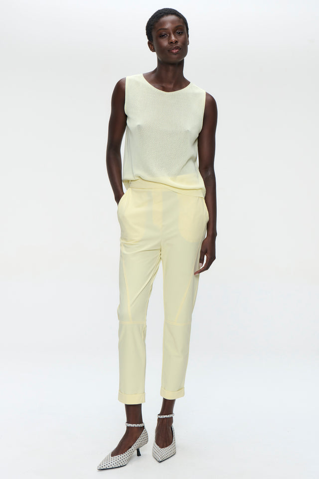 Timelia pants technical jersey | Yellow