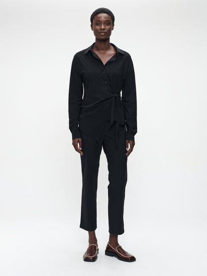 Norena blouse technical jersey | Black
