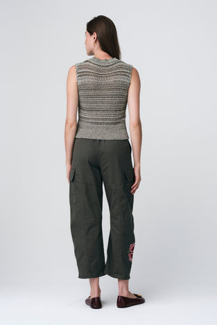 Multi colours cotton top 250201 | Army