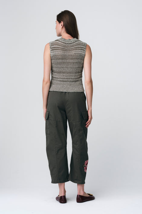 Multi colours cotton top 250201 | Army