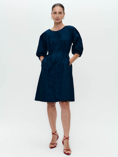 Baumwollkleid Crisalide | Dunkelblau