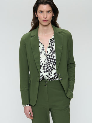 Amsterdam structure tech jersey blazer | Oliva green