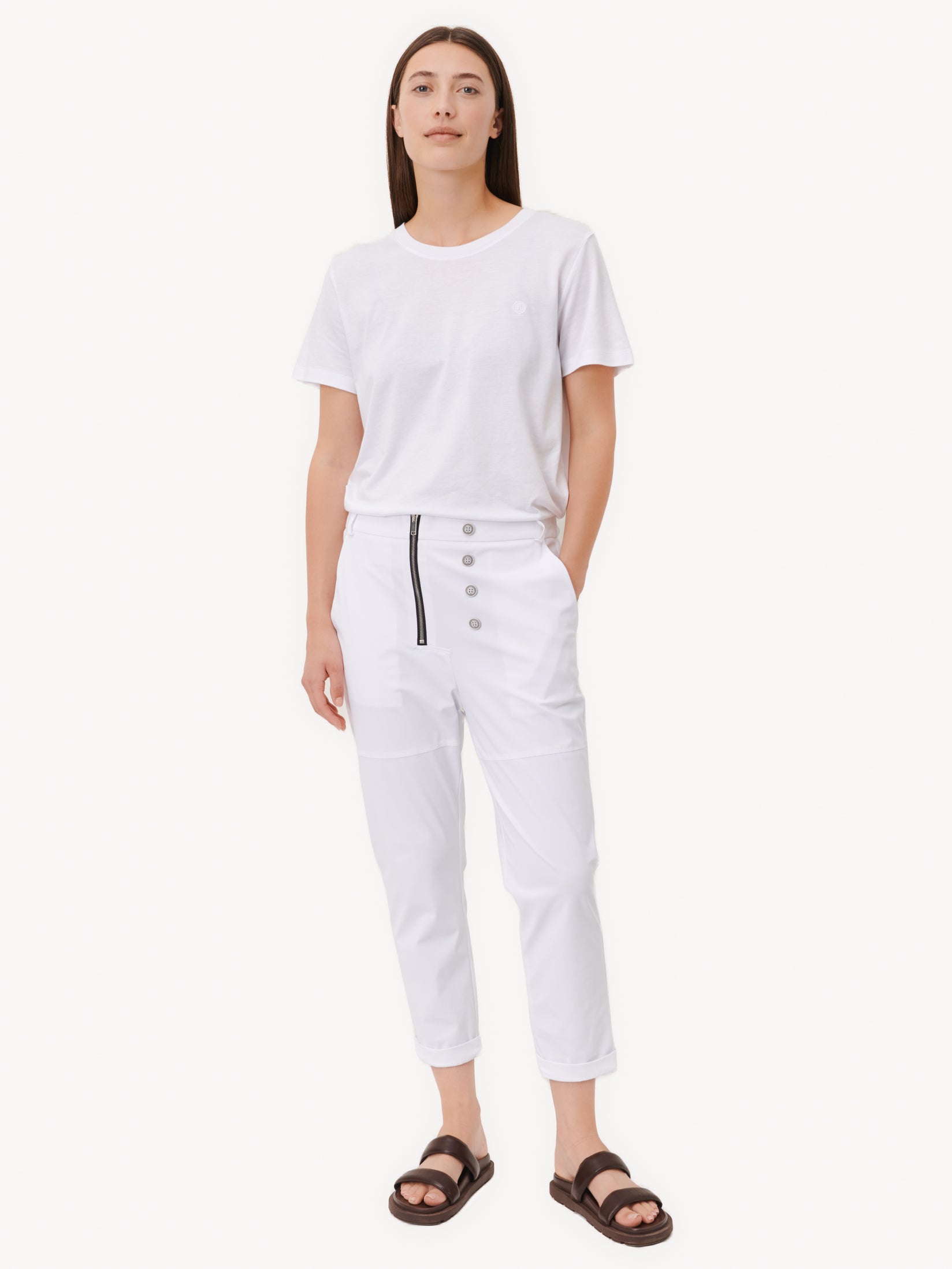 Miliana Pants Technical Jersey | White