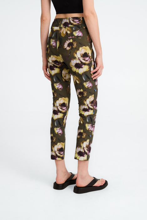 Joy print structure technical jersey pants | Multi Green