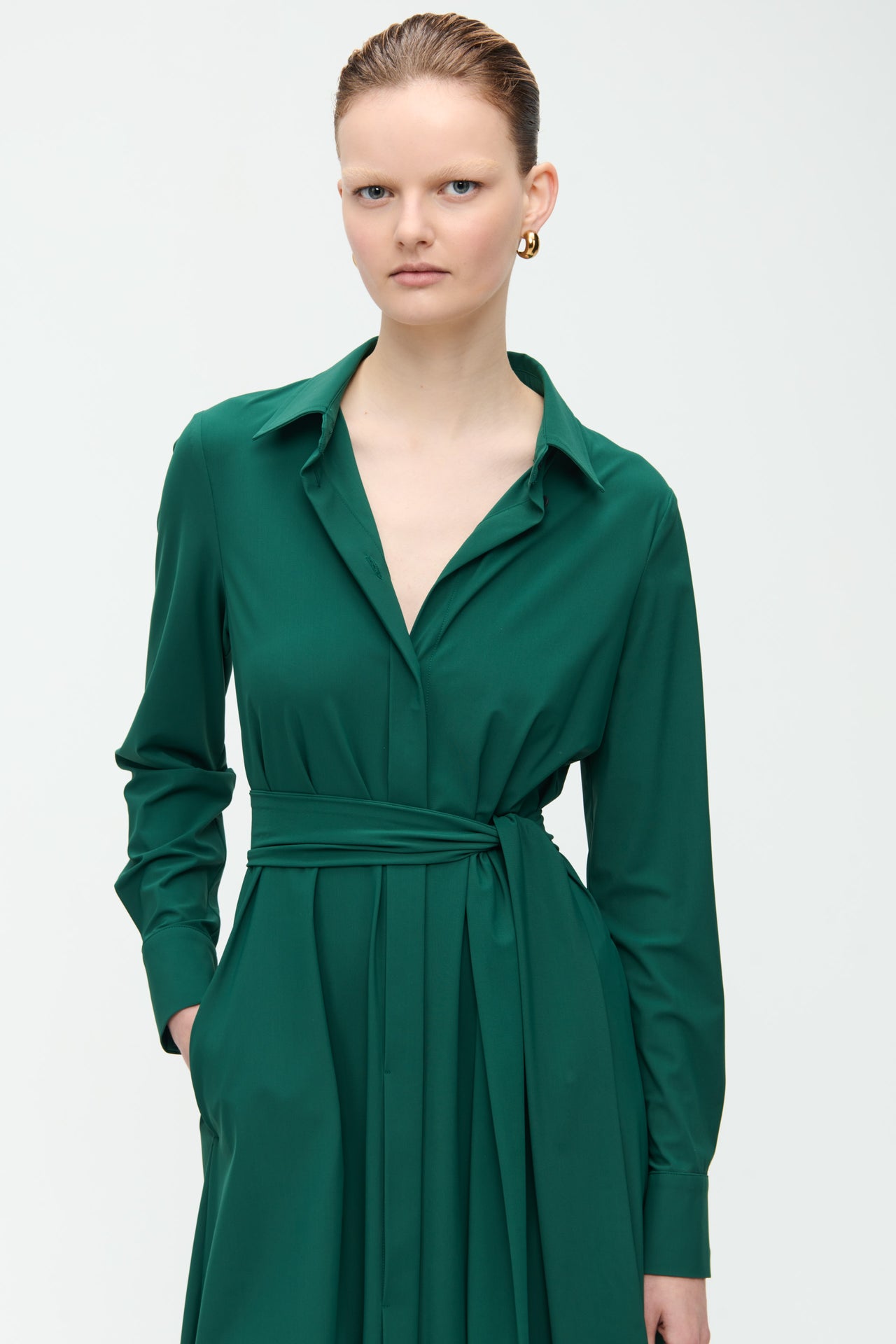 Layla Dress Technical Jersey | Green