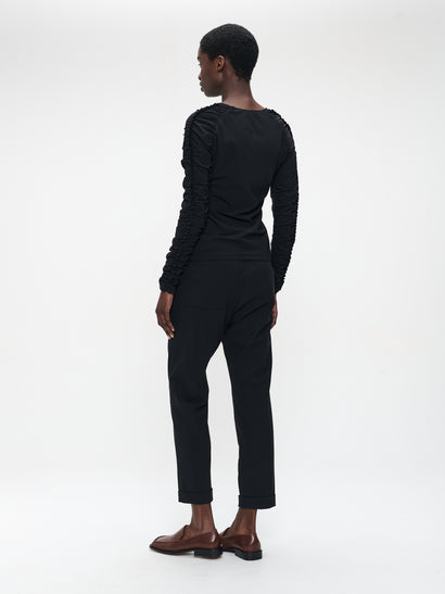 Timelia pants brush tech jersey | Black