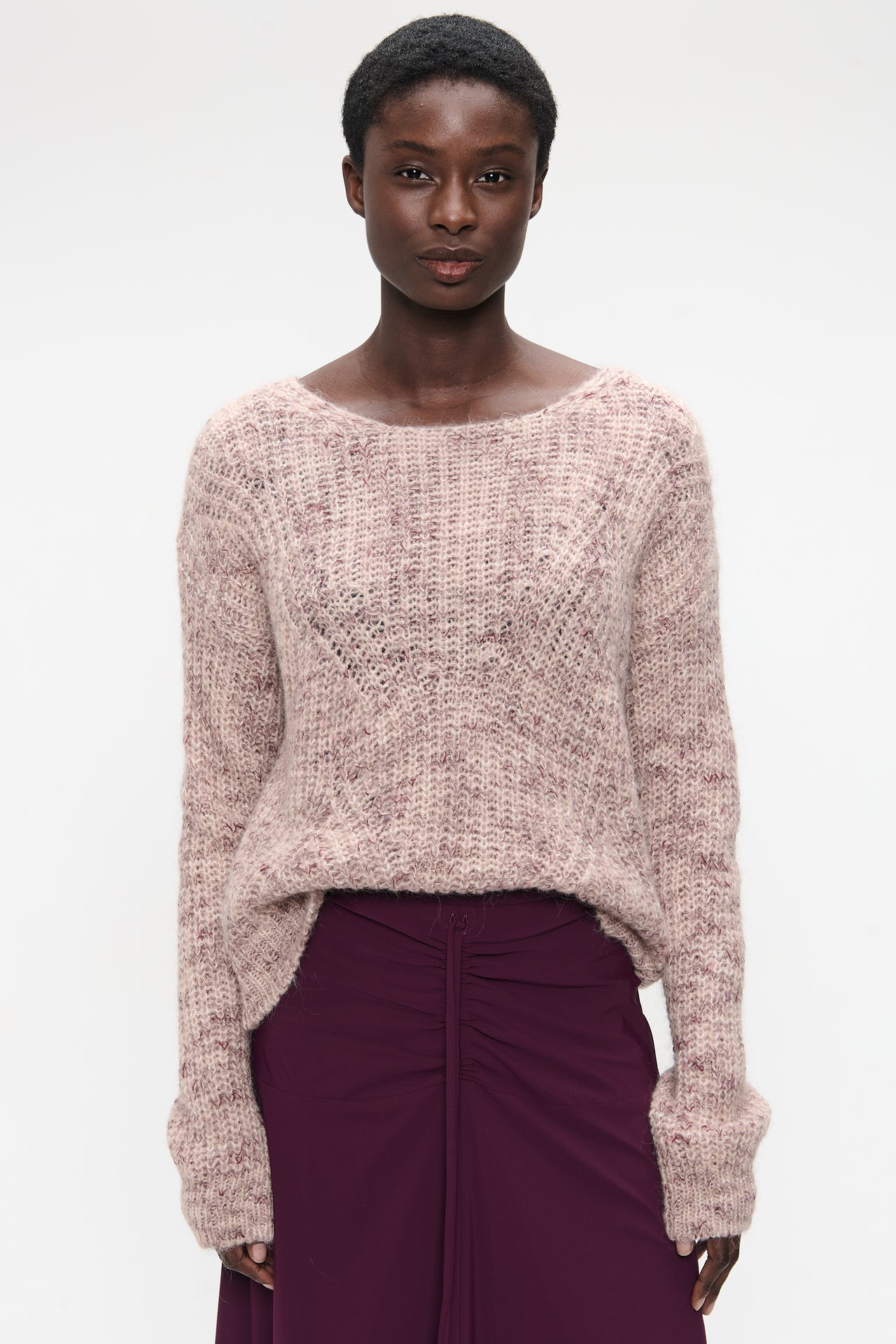 Pullover melange H23376 | Pink
