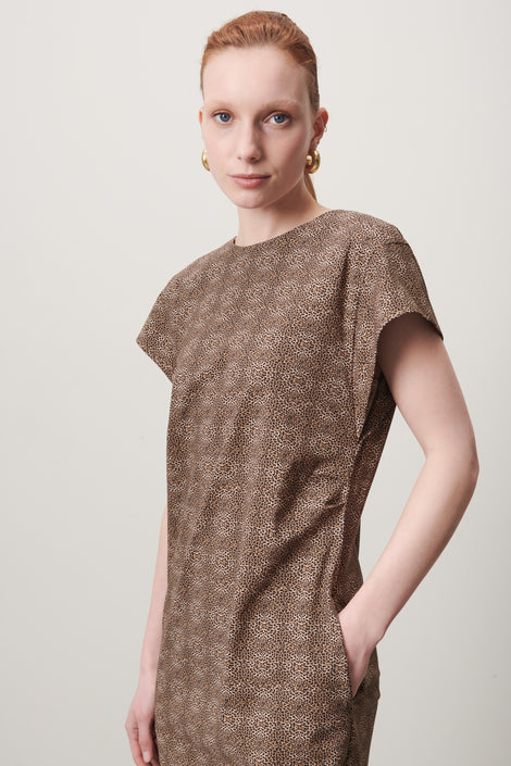 Domina Dress Technical Jersey | Brown