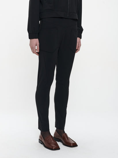 Doris pants brush tech jersey | Black