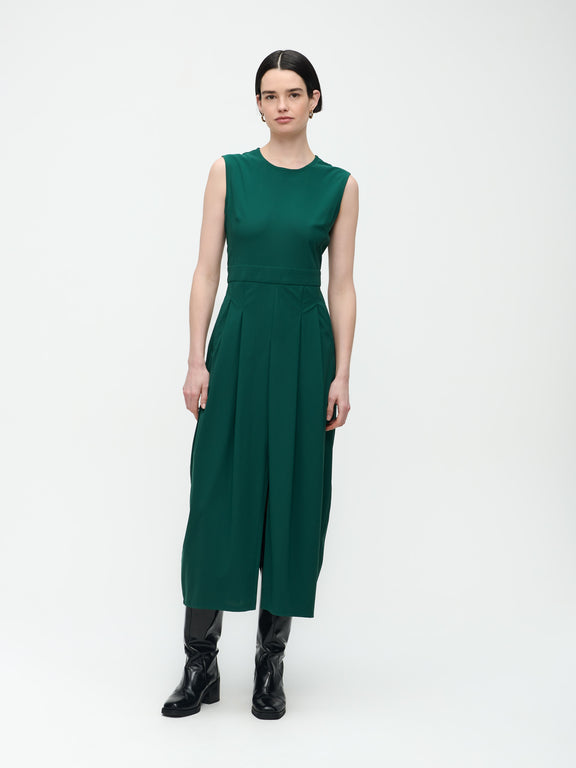 Jackie Dress Technical Jersey | Green