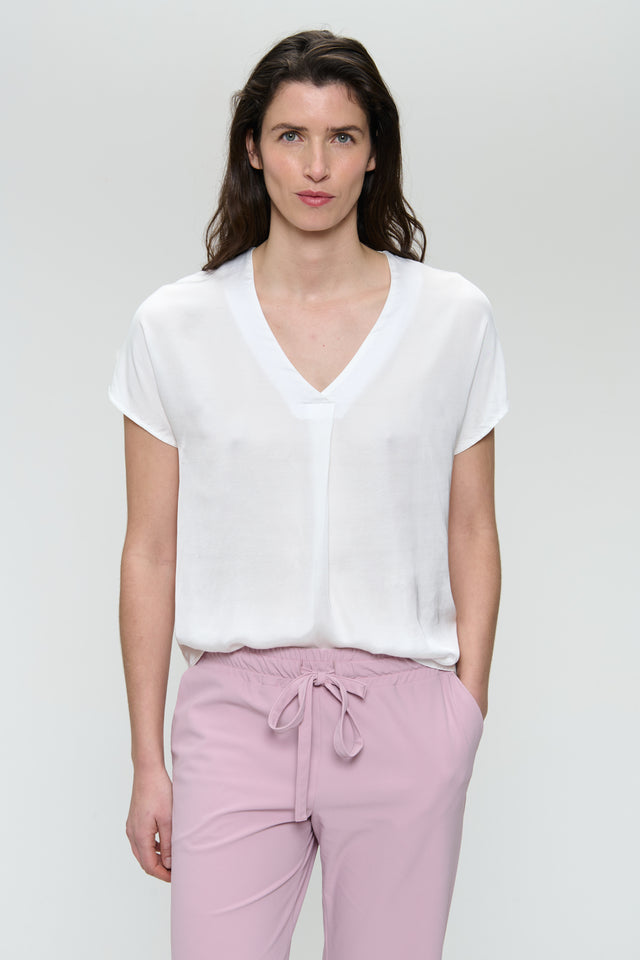 Civanea viscose top | Off White