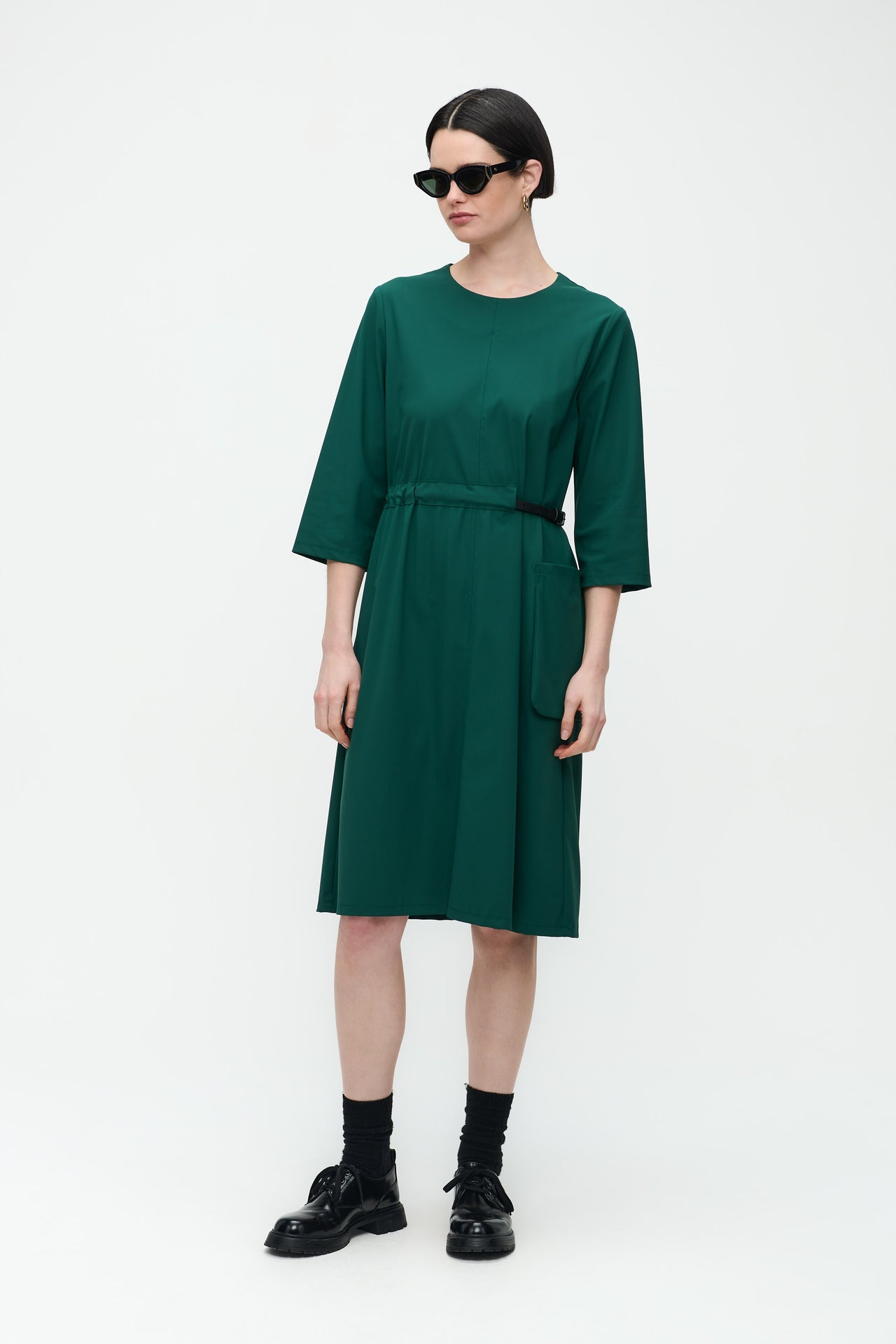 Marlou Dress Technical Jersey | Green