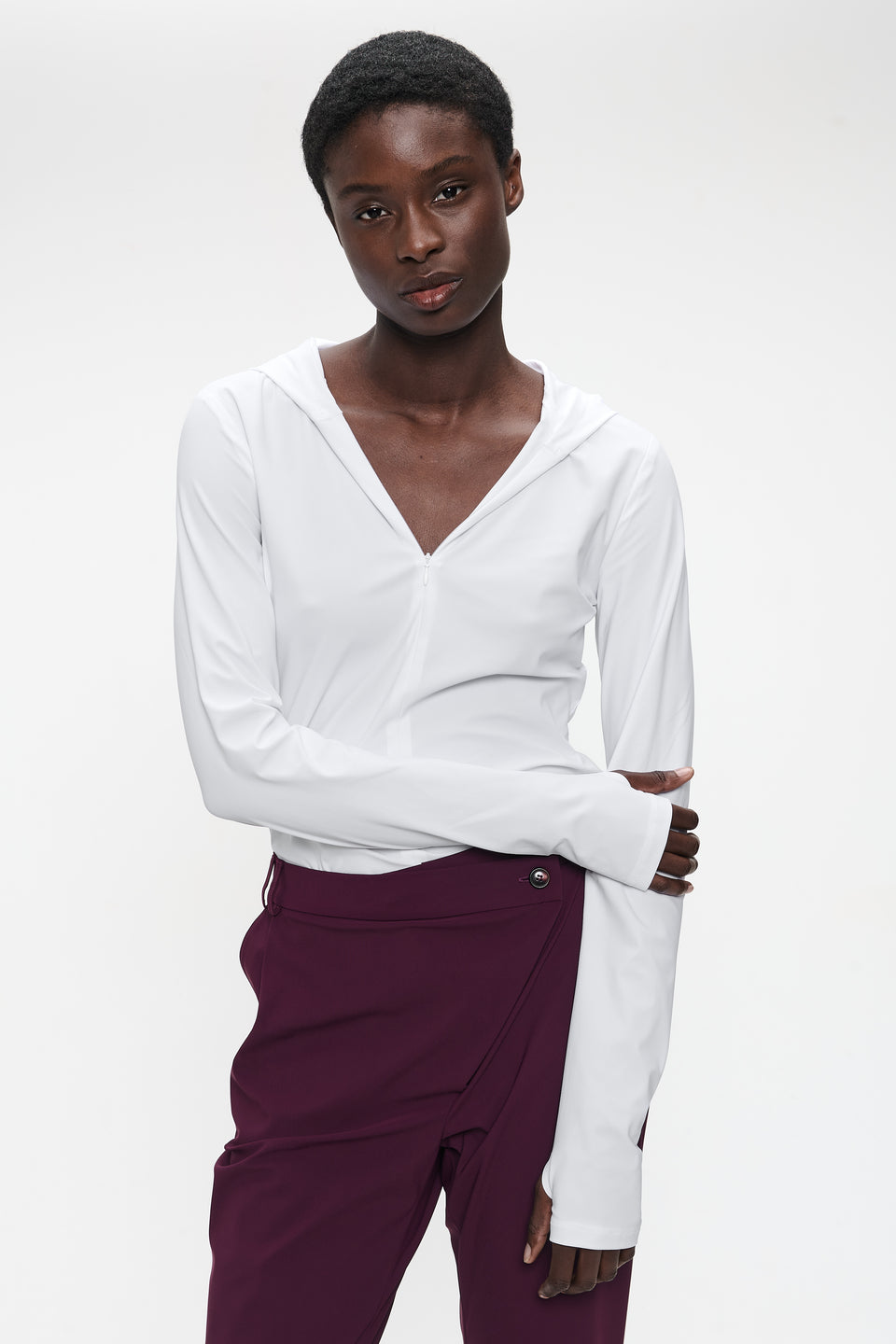 Melissa top technical jersey | White