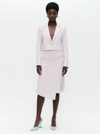 Estele Struktur-Jersey-Blazer | Hellpuder
