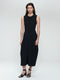 Jackie structure technical jersey dress | Black