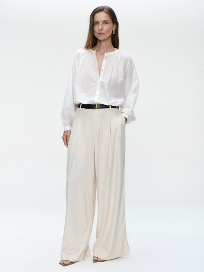 Kenta katoenen blouse | Wit