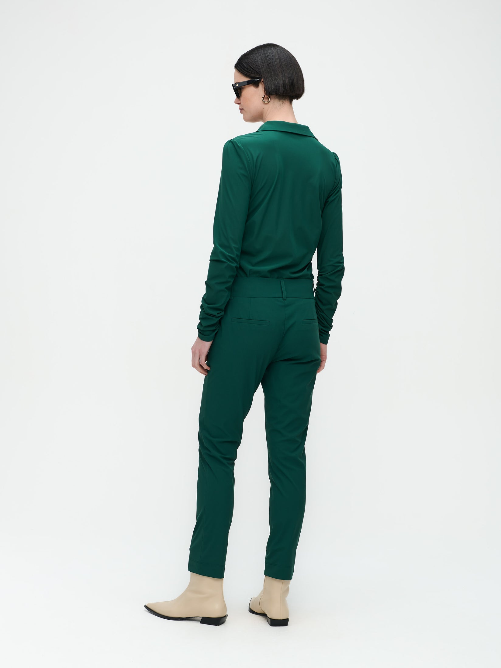 Luisa Blouse Technical Jersey | Green