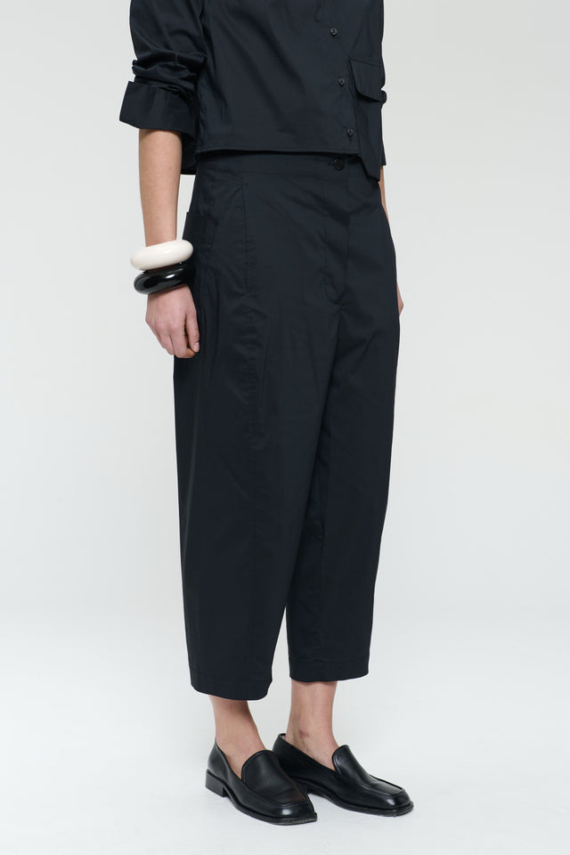 Kober cotton poplin pants | Black