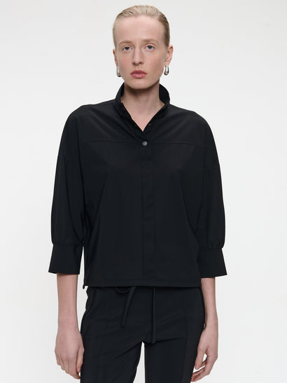 Angelika top technical jersey | Black