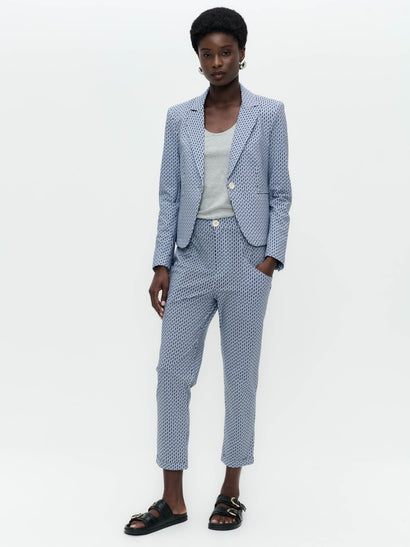 Elvira blazer technical jersey | Blue Melange