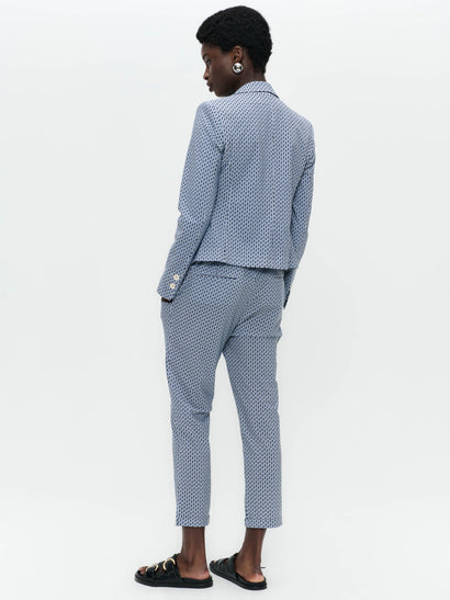 Elvira blazer technical jersey | Blue Melange