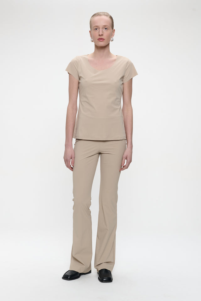 Broek Eliya Easy Wear flair Technical Jersey | Sand