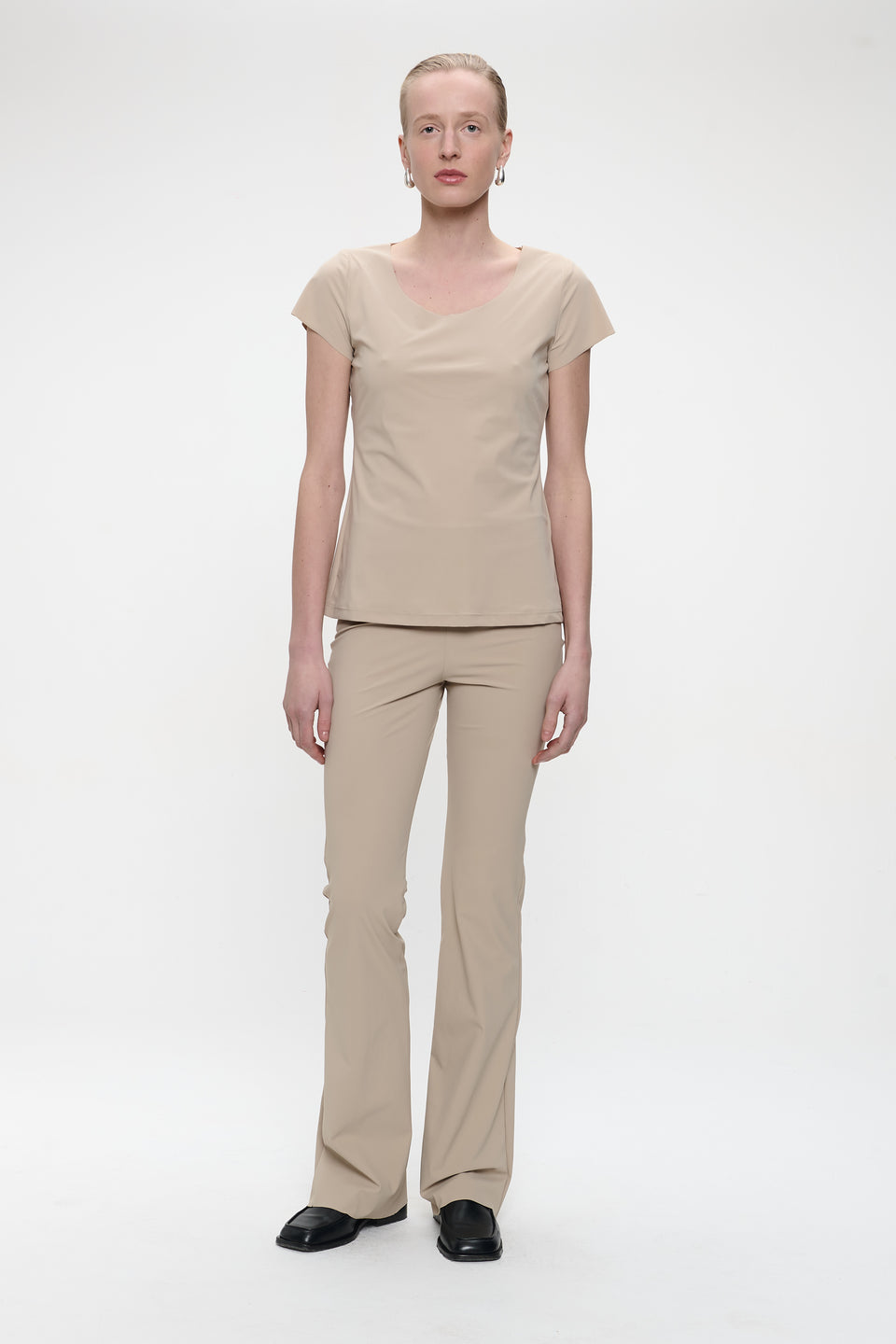 Broek Eliya Easy Wear flair Technical Jersey | Sand