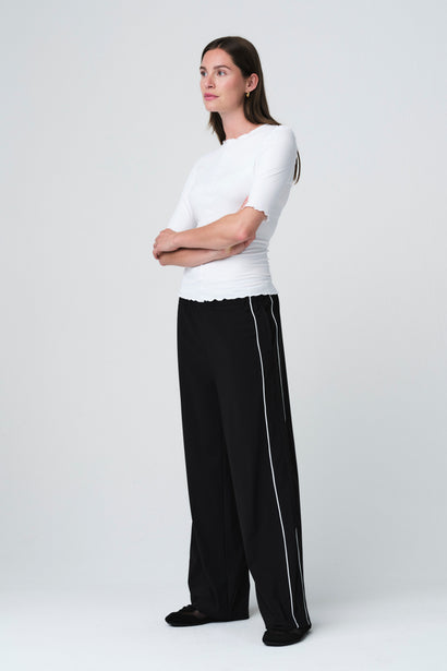 Jordan Top aus Stretch-Viskose | Weiß