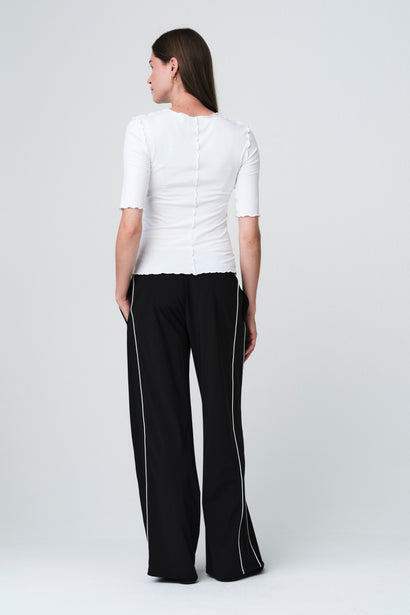 Jordan Top aus Stretch-Viskose | Weiß