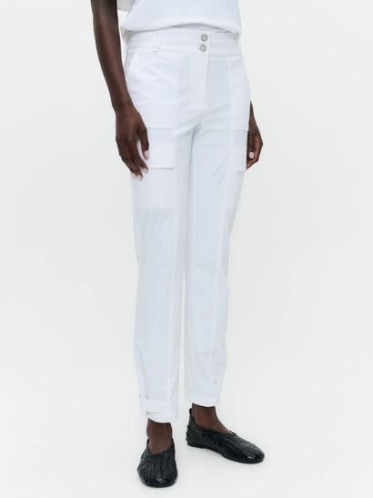 Vera pants technical jersey | White
