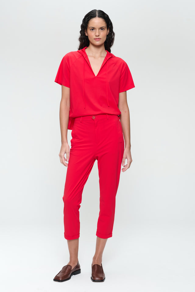 Lena Pants Technical Jersey | Red