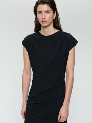 Luxor studio dress technical jersey | Black