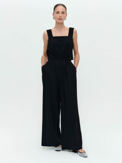 Mathilda jumpsuit technical jersey | Black