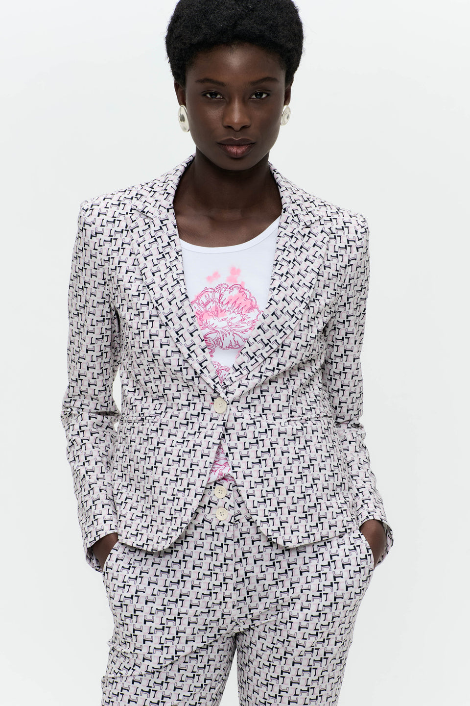 Elvira blazer technical jersey | Multi